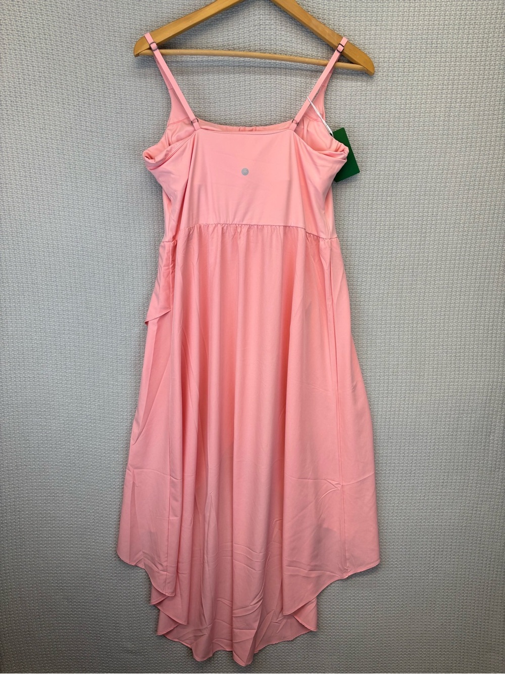 NWT Halara Breezeful High Low 2-Piece Flowy Midi Casual Dress Pink Large Boho - Picture 7 of 16